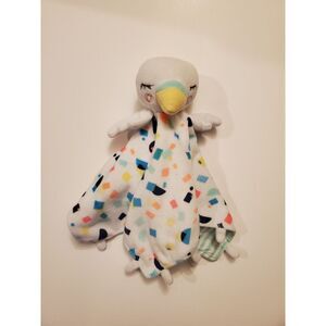Target Oh Joy Plush White Swan Bird Confetti Stripe‎ Security Baby Blanket Lovey